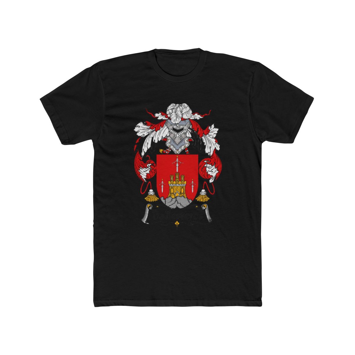 Ballesteros Family Crest T Shirt | Gabito Ballesteros - alternate angle 3, merchandise